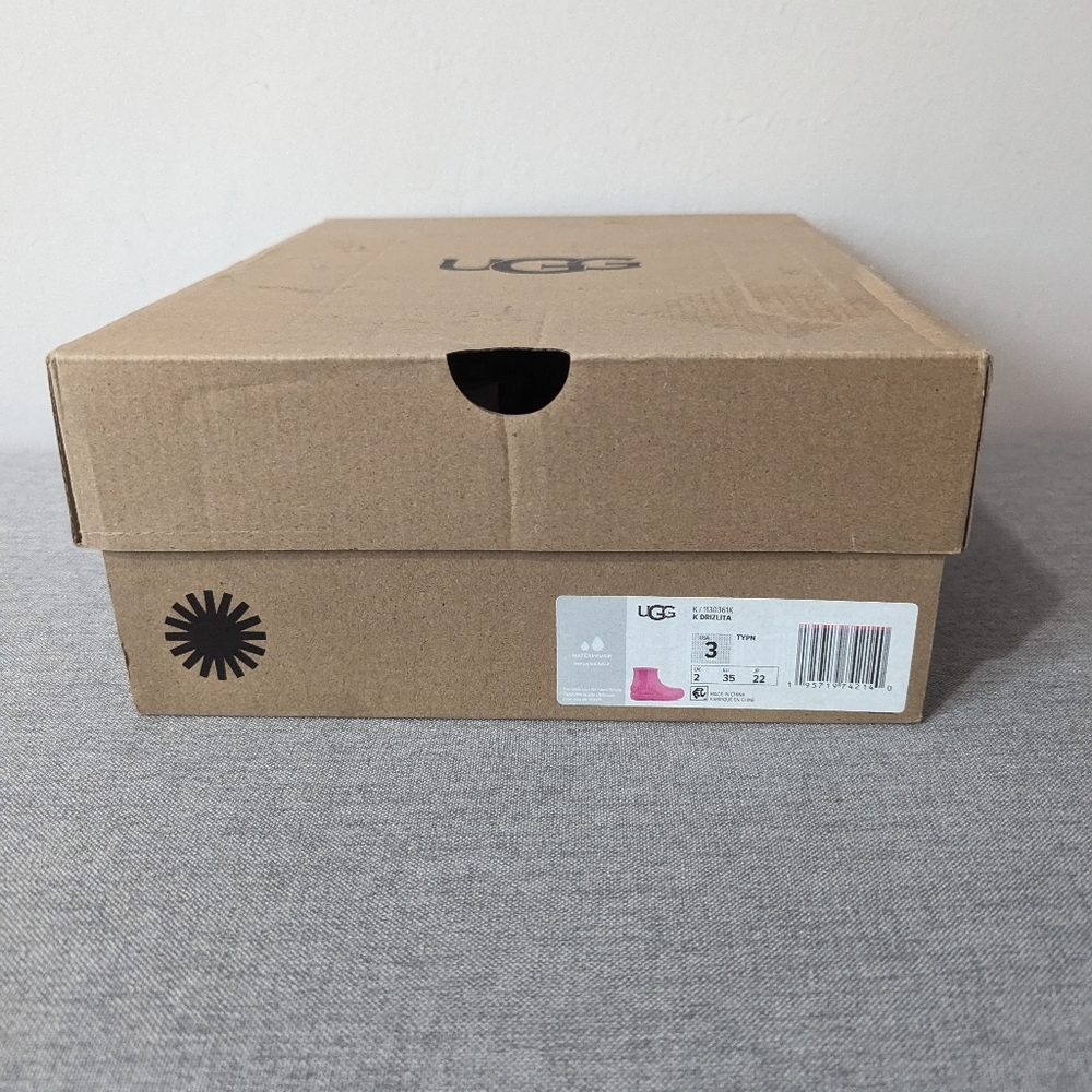 UGG Drizlita Rainboots Toddler Girl Pink Size 3 - Picture 8 of 15